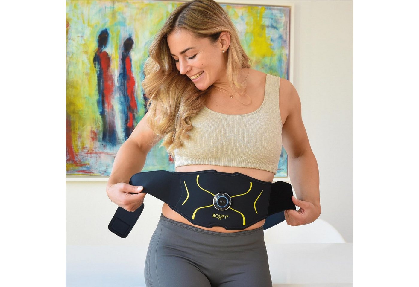 BODIFY EMS-Bauchmuskeltrainer Max - EMS Trainer - Gezielte Stimulation der Bauch Muskulatur
