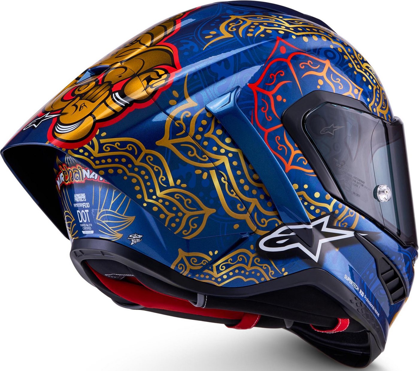 Alpinestars Motorradhelm Supertech R10 Martinator Thai LE Carbon Helm, Antifog Beschichtet,notfallsystem-polsterung (eqrs) Bild 3