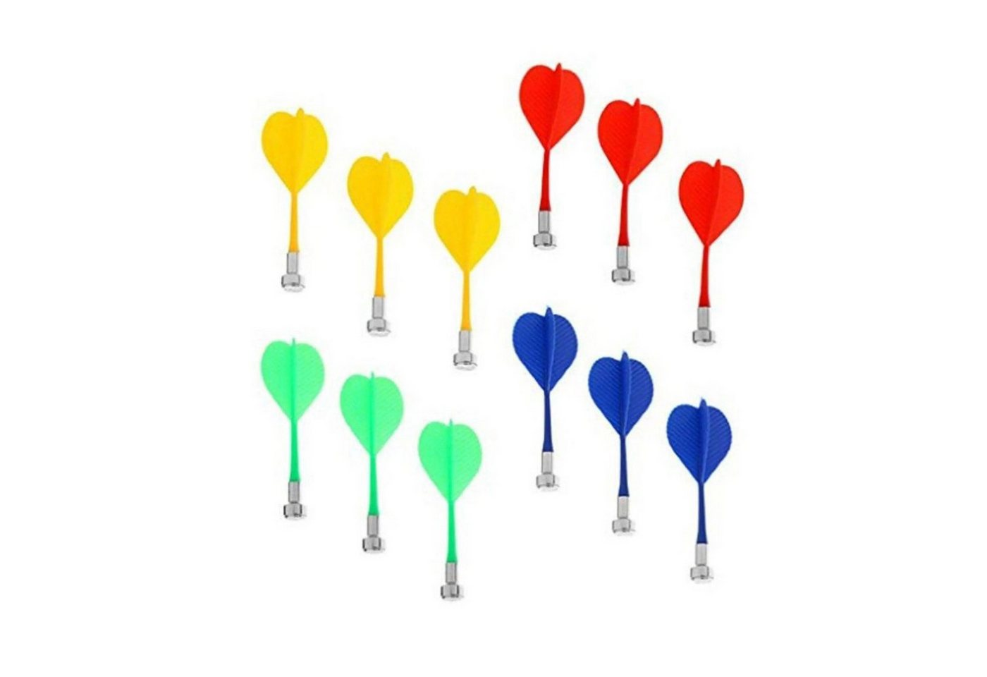 Sport-Knight® Dartpfeil Dartpfeile Magnet 12 Stk., mehrfarbig