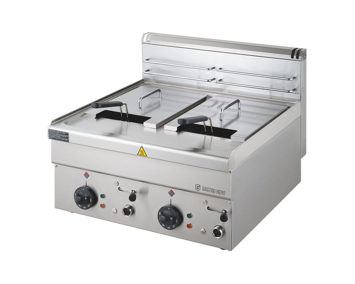 GastroHero Fritteuse Elektro-Fritteuse 16L Tischgerät Edelstahl, 18000 W, Sicherheitsthermostat, Ölablasssystem, abnehmbare Reinigungsteile Bild 3
