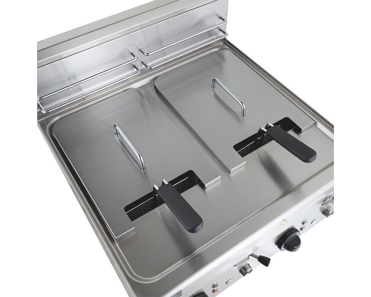 GastroHero Fritteuse Elektro-Fritteuse 16L Tischgerät Edelstahl, 18000 W, Sicherheitsthermostat, Ölablasssystem, abnehmbare Reinigungsteile Bild 4