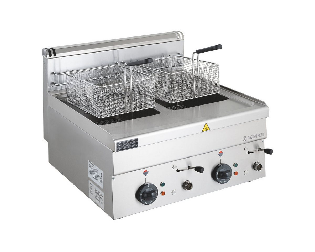 GastroHero Fritteuse Elektro-Fritteuse 16L Tischgerät Edelstahl, 18000 W, Sicherheitsthermostat, Ölablasssystem, abnehmbare Reinigungsteile Bild 5