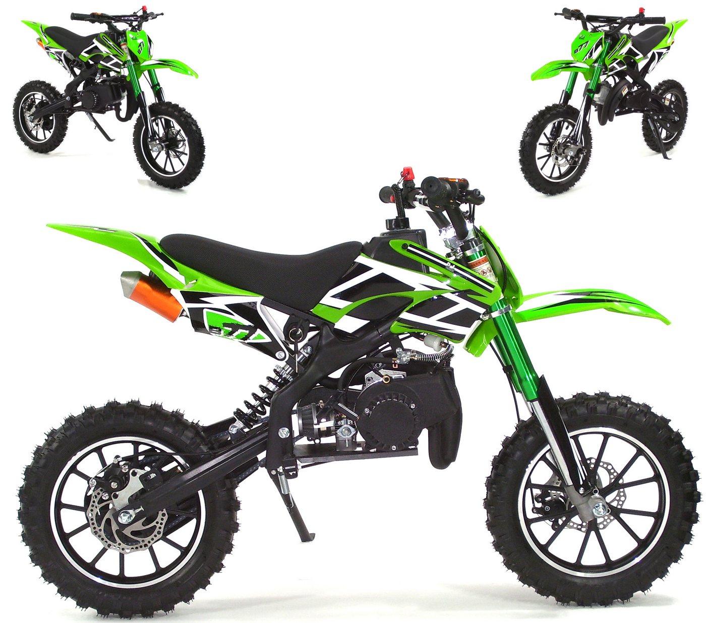 Apex Motorrad Pocketbike Dirtbike Pocket Crossbike 49ccm Kindermotorrad 55936, 45 km/h, Euro 0, (1 tlg) Bild 2