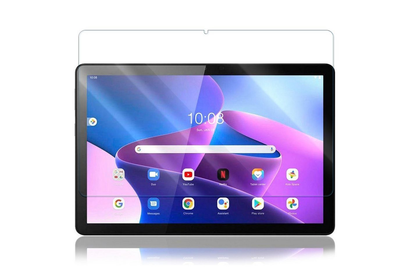 Numerva Schutzfolie Panzer Folie Echt Glas für Lenovo M10 (3.Gen), (Schutzfolie, 1x Schutzfolie 2x Reinigungstücher), Tablet Display Schutzglas Folie Echt Glas Folie 9H Bild 4