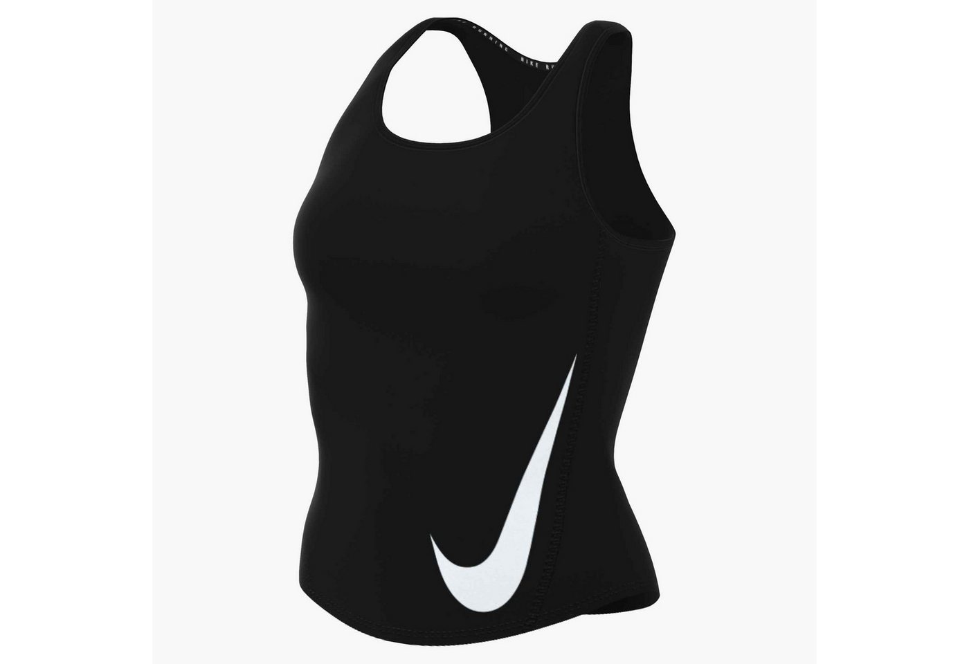 Nike Lauftop Nike Tempo Swoosh Women's Dri-FIT Running Tank Top ärmelloses Design, leichtes Material, körpernaher Schnitt