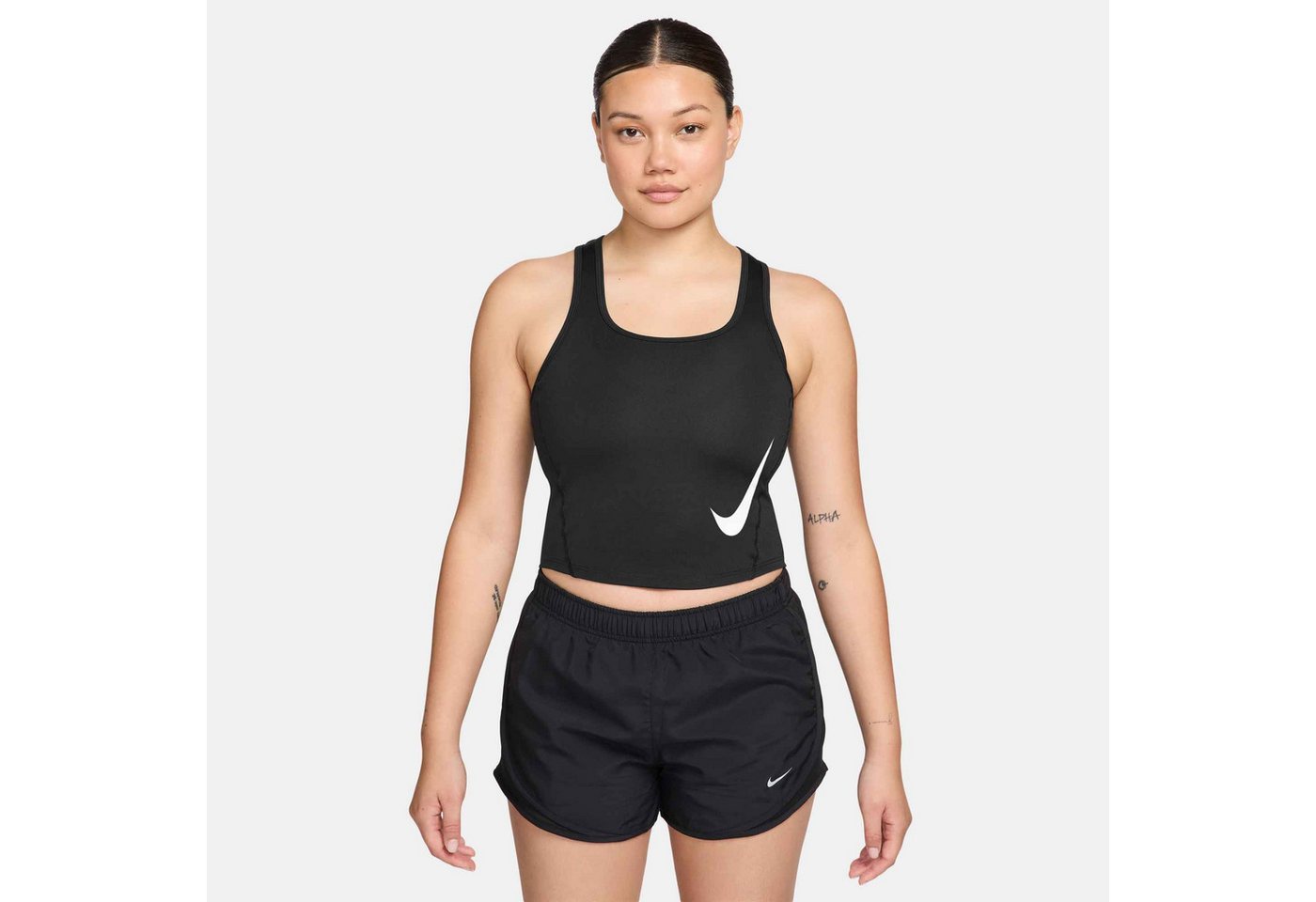 Nike Lauftop Nike Tempo Swoosh Women's Dri-FIT Running Tank Top ärmelloses Design, leichtes Material, körpernaher Schnitt Bild 2