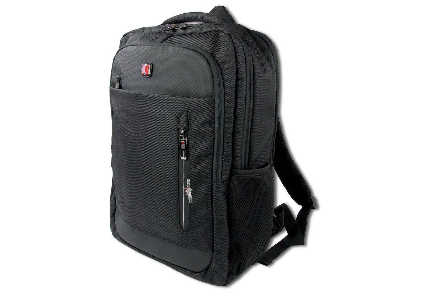 Travel N Meet Cityrucksack Travel N Meet Businessrucksack, Rucksack, Herren Businessrucksack Polyester, schwarz ca. 42cm hoch Bild 3