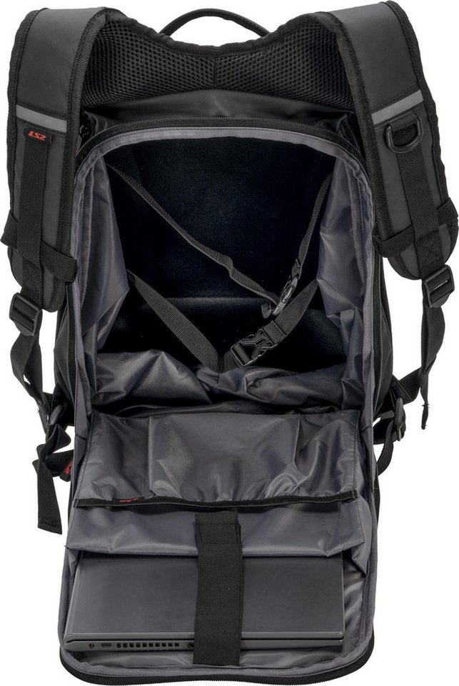 LS2 Rucksack Shield 25L Motorrad Rucksack, Atmungsaktiv wasserabweisend robust Bild 3