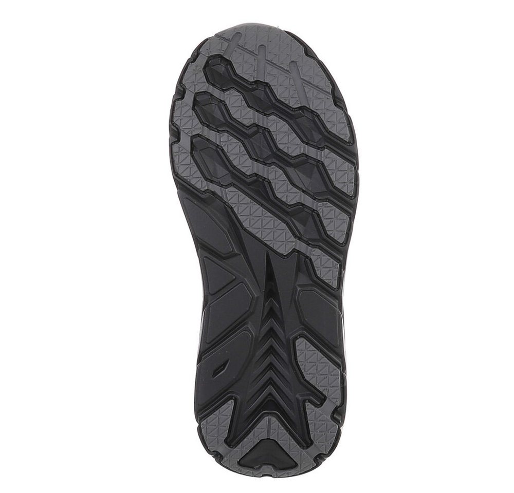 Ital-Design Damen Slip-on Boot mit Profilsohle Snowboots (92497469) Keilabsatz/Wedge Stiefeletten in Schwarz Bild 5