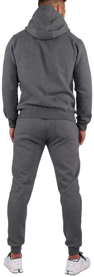 O'Poppy Jogginganzug Herren dunkelgrau (2-tlg), mit Kapuze und Taschen mit Reißverschluss Bild 2