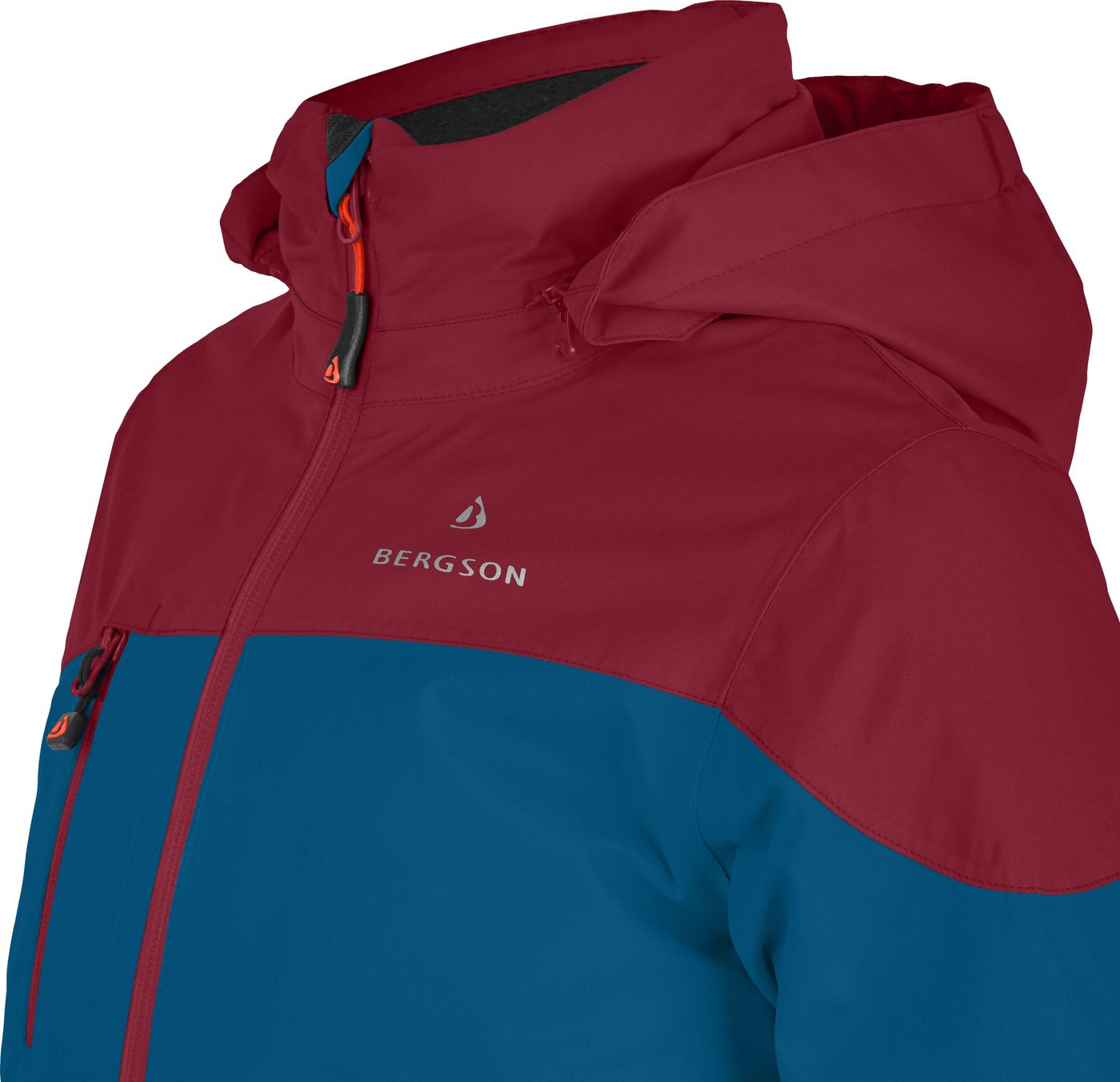 Bergson Skijacke VOLKER neo Kinder Skijacke, warm, wasserdicht (20000 mm), Normalgrößen, Saphir b Bild 3