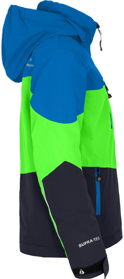 Bergson Skijacke VOLKER neo Kinder Skijacke, warm, wasserdicht (20000 mm), Normalgrößen, Gecko gr Bild 2