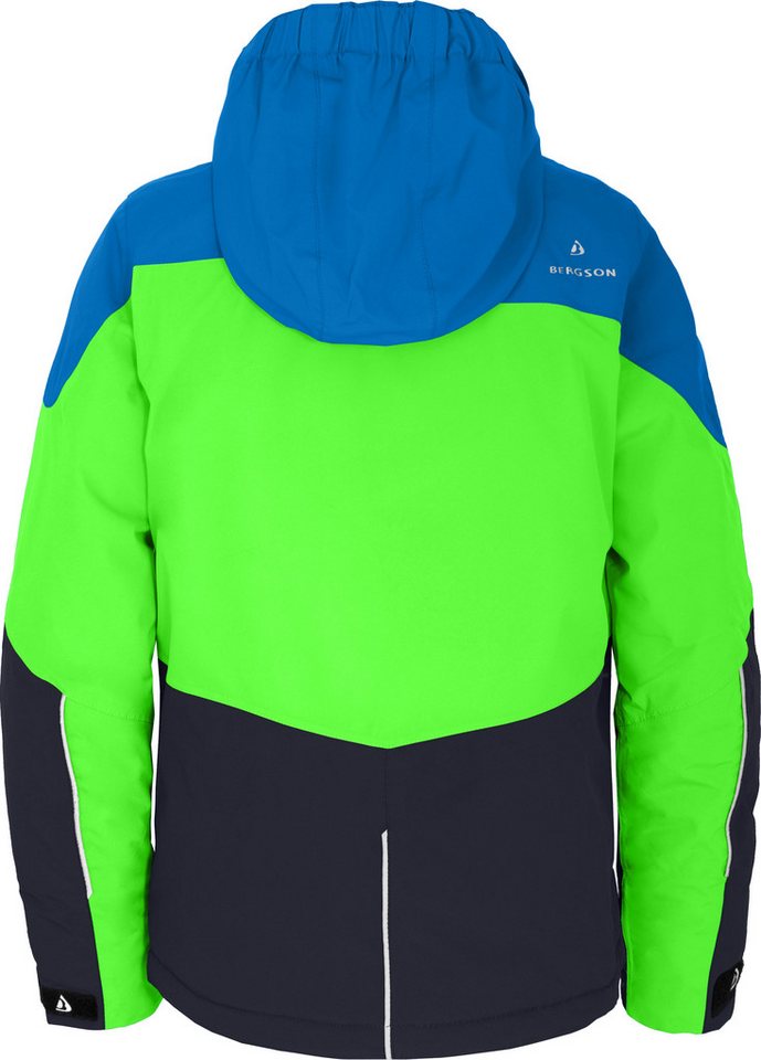 Bergson Skijacke VOLKER neo Kinder Skijacke, warm, wasserdicht (20000 mm), Normalgrößen, Gecko gr Bild 5