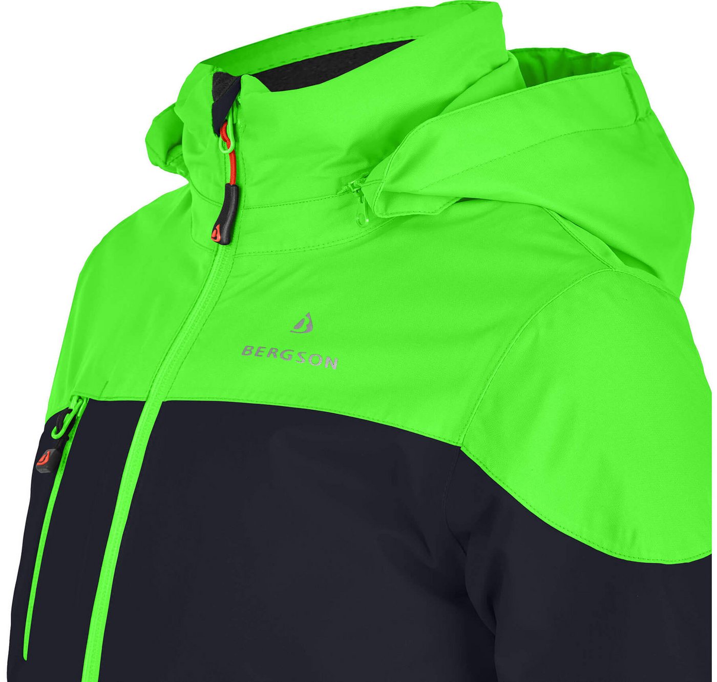Bergson Skijacke VOLKER neo Kinder Skijacke, warm, wasserdicht (20000 mm), Normalgrößen, nacht bl Bild 2