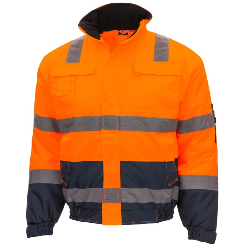 Motion Tex Viz Warnschutz- Pilotjacke Orange/blau Mod. 7142 Gr. 2xl - Nitras