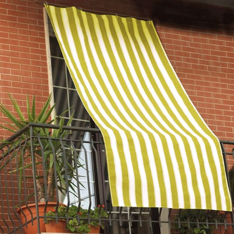Toile D'Ombrage Renforcée 200x290cm – Résistante Aux Intempéries Et Au Soleil – Crochets Inclus – Pour Balcons Et Terrasses – Mediawave Store