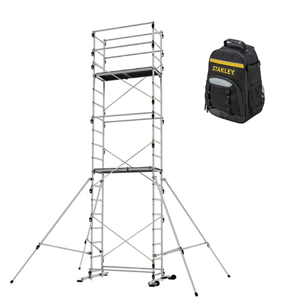 Gerüst Für Den Hausgebrauch : 6,65m Maximale Arbeitshöhe + Rucksack - Tekup/reh-sac