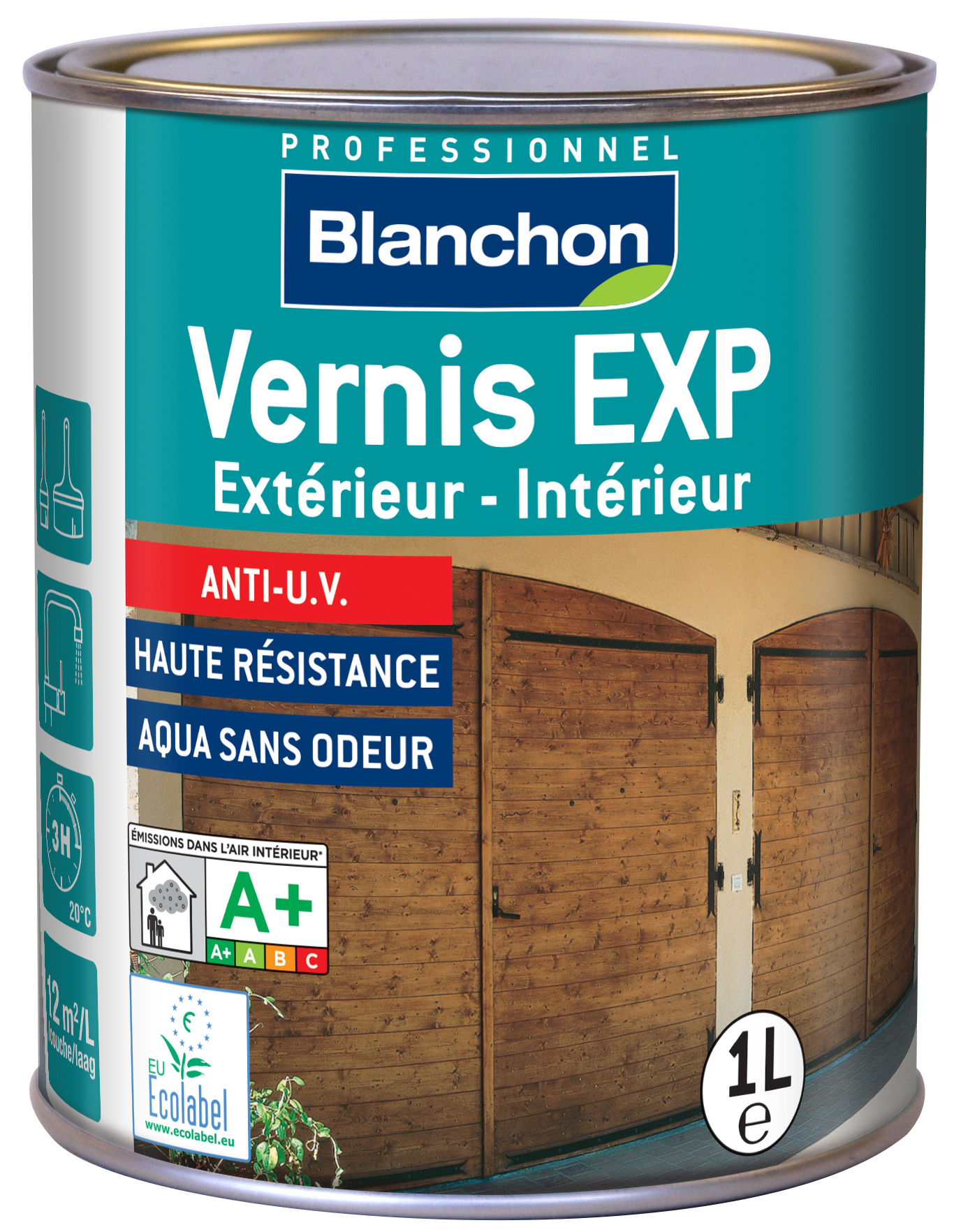 Lack 1 L Seidenmatt Dunkle Eiche - Blanchon - 04103430