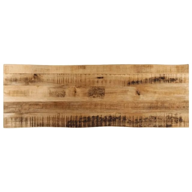 Tischplatte Mit Baumkante 120x40x3,8 Cm Raues Mango Massivholz Vidaxl