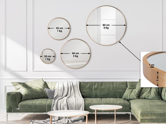 Wandspiegel Elsie Gold Matt L
