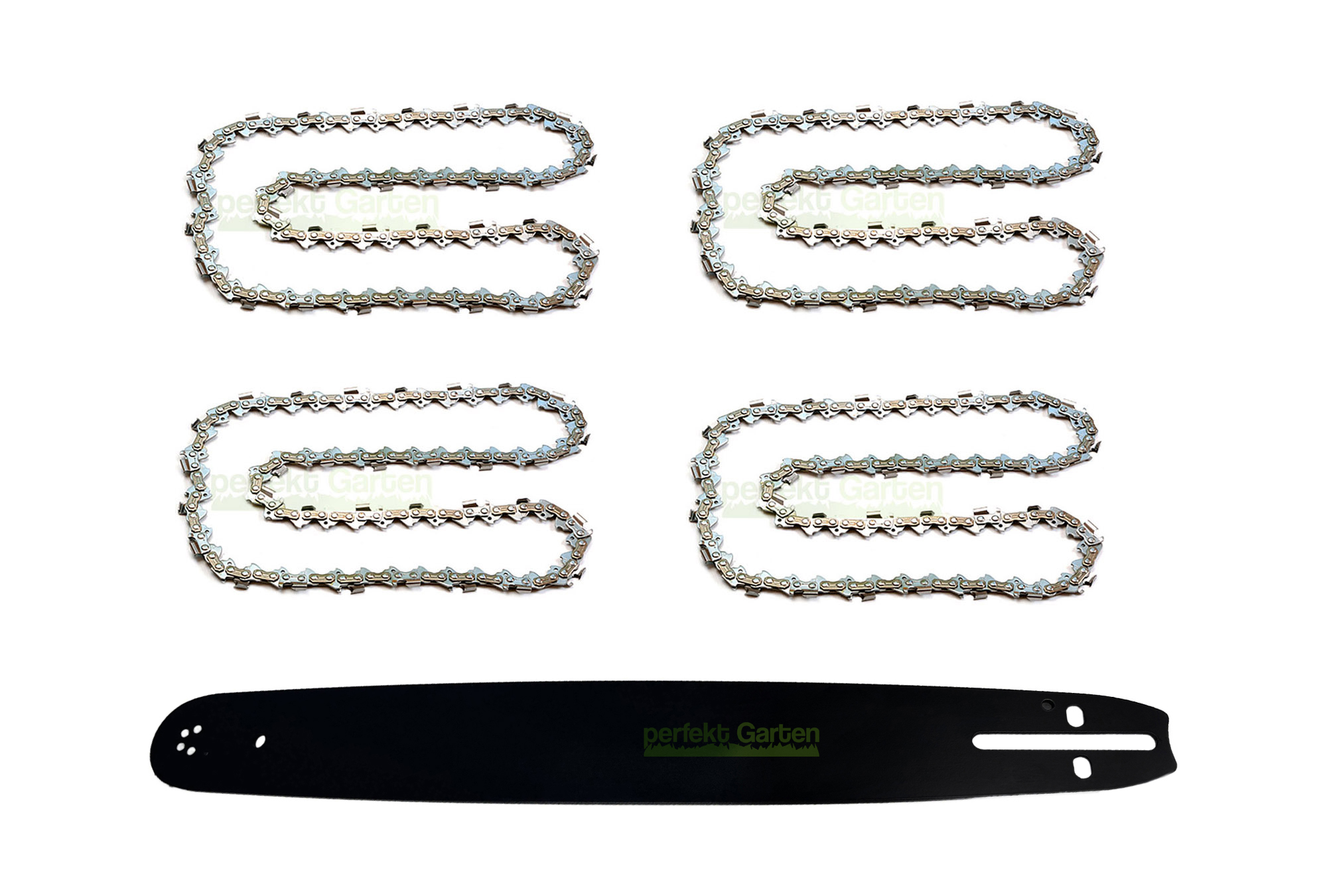 Schwert 50 Cm + 4 X Ketten Für Fuxtec Fx-kse152 / Timbertech Ks52 Ks5200 Kettensäge