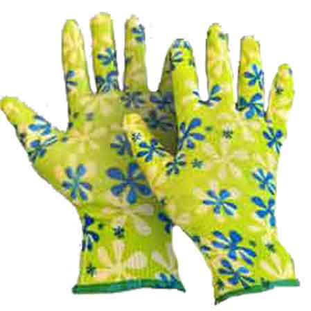 Gartenhandschuh Verziert Mit Rotkehlchen Gr. 9