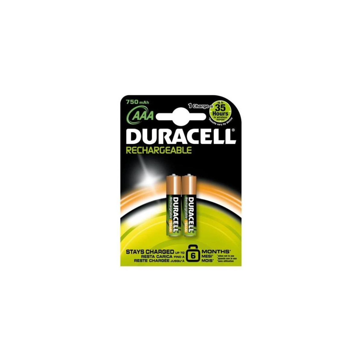Duracell Stays Charged, Aaa Wiederaufladbarer Akku Nickel-metallhydrid (nimh)