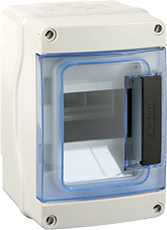 Modulares Wasserdichtes Gehäuse Mit Flexiblen Membraneingängen - Ip65 - Ik07 4 Module