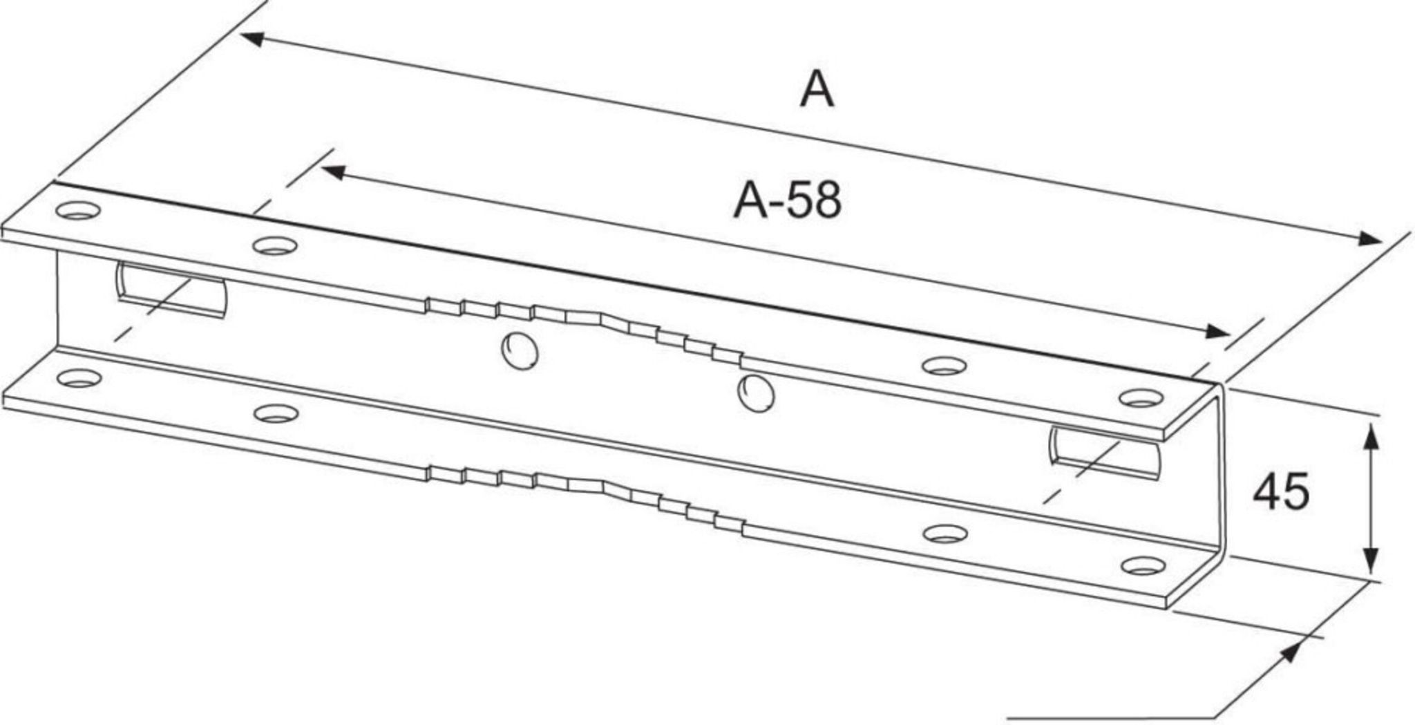 Arm-pfostenmontage Mit Einer Breite Von 300 Mm Und Einer Robusten Außenkonstruktion.