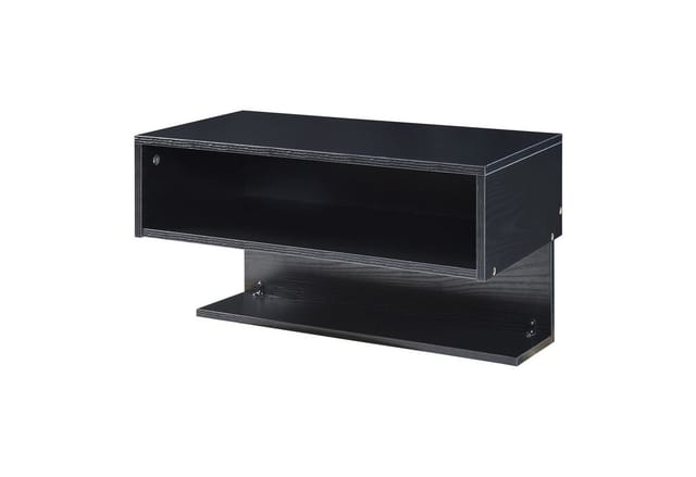 [en.casa] - Wandregal Gauldal 57x30x32 Cm Schwarz