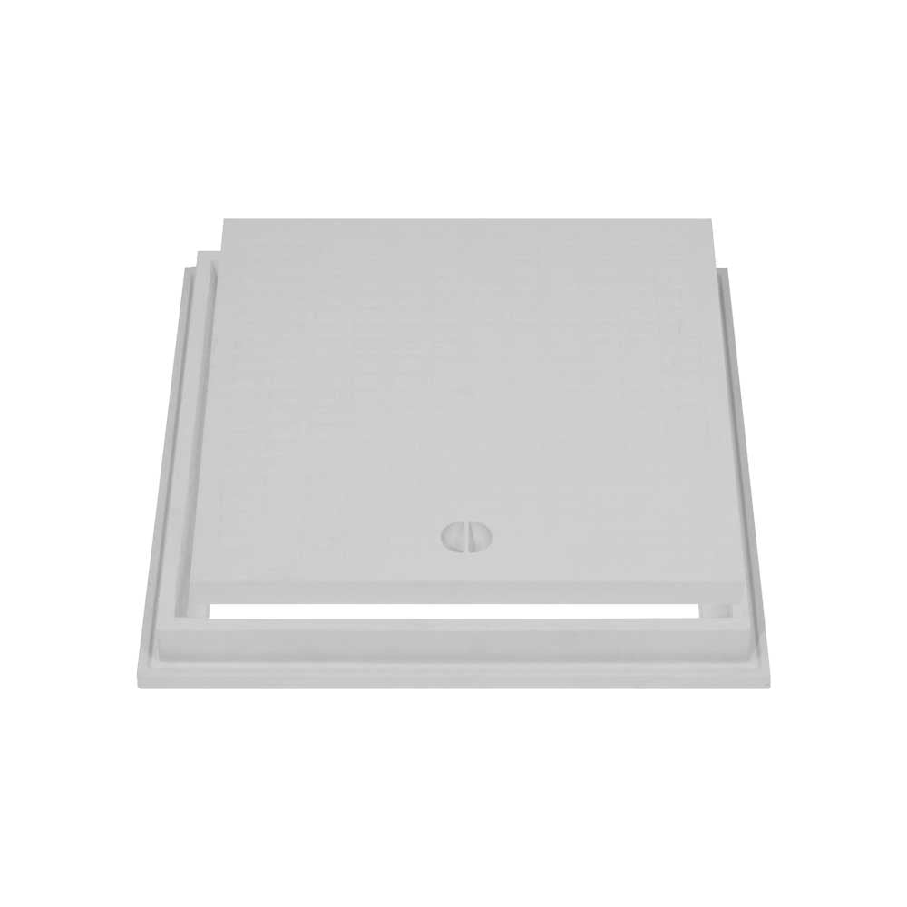 Luckendeckel + Rahmen "top" Mit Schrauben 30x30 Cm