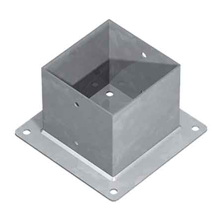 Bodenhalterung Für Träger 'tg2' Mm 141x141x150h - Fußplatte