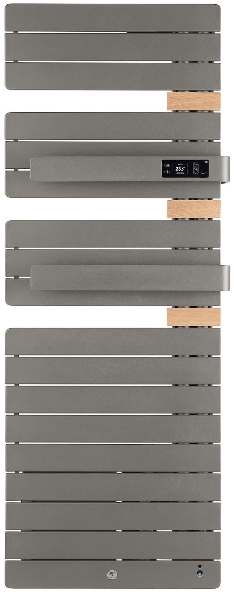 Elektrischer Handtuchheizkörper Allure 3 Virtuose Mast Rechts Mit Gebläse 1750w Felsgrau/eiche - Thermor - 483118