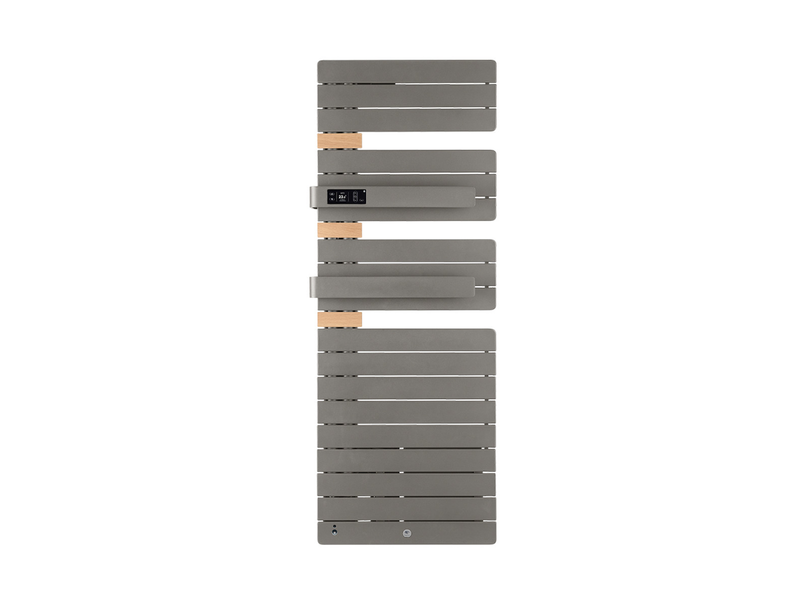 Elektrischer Handtuchwärmer Allure 3 Virtuose, Stab Links Mit Gebläse 1750w Stein-grau/eiche - Thermor - 483111