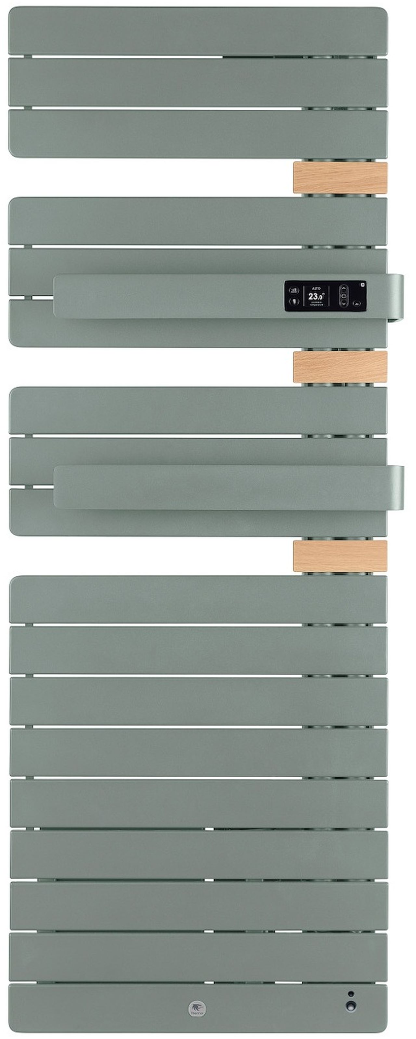 Elektrischer Handtuchheizkörper Allure 3 Virtuose, Stange Rechts Mit Gebläse 1750w Eukalyptus-/eichenfarbend - Thermor - 483105