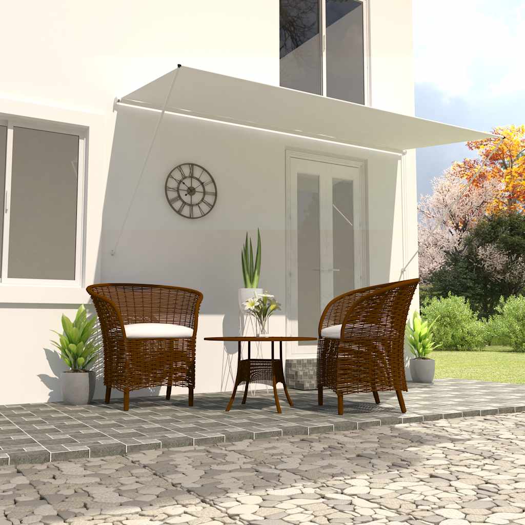 Vidaxl Einziehbare Markise 400×150 Cm Creme