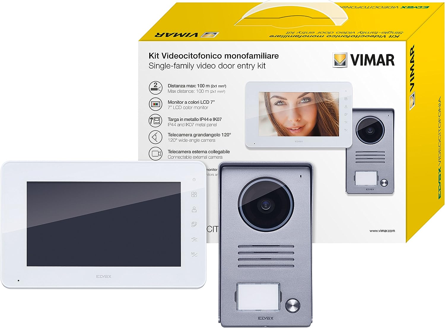 K40910 7-zoll-icd-mehrfachstecker-einfamilien-video-türtelefon-kit Mit Mehreren Steckern