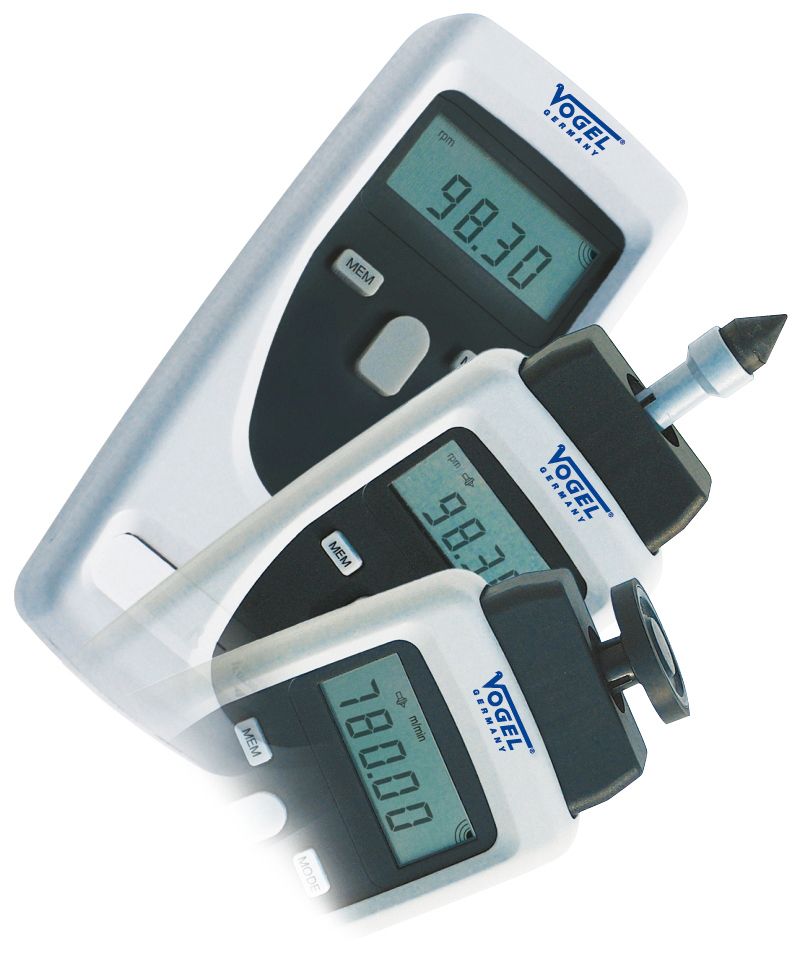 Vogel-270160-tacómetro Manual Electrónico Digital (medidor Rpm), Rango 1/min 1-99.999, Distancia De Medición Máx. 600 Mm (ópticamente)
