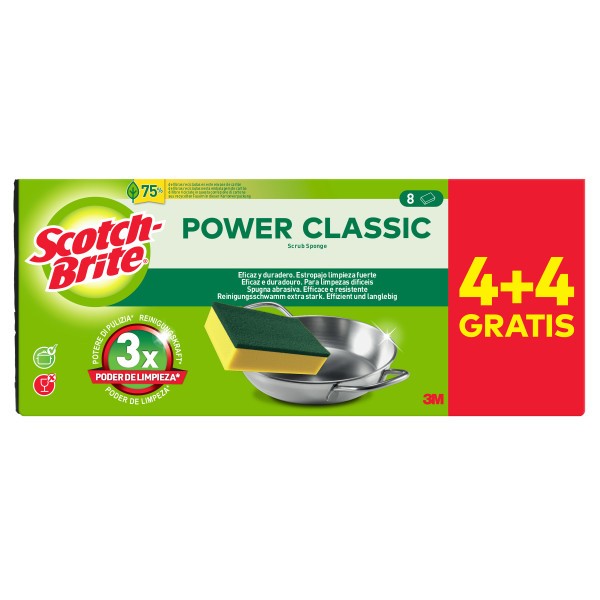 Grüne Faserwischlein 4+4 Einheiten Gratis Power Classic Laminiert