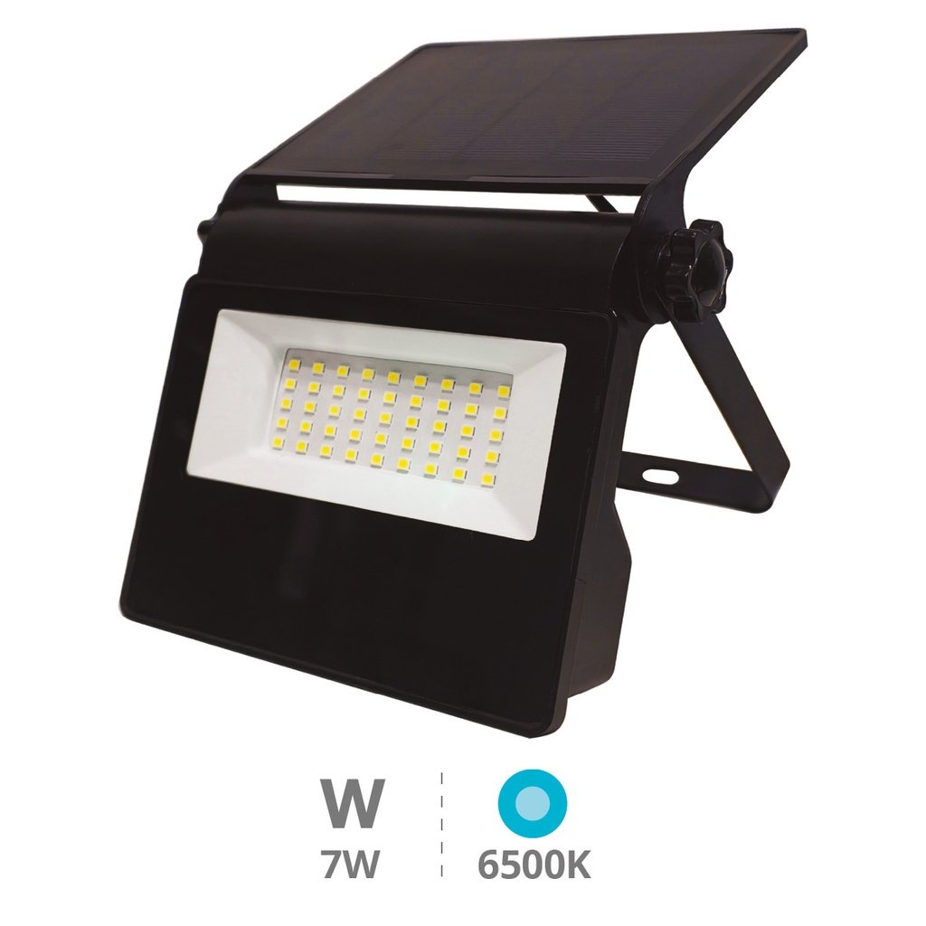 Kumira Mini-led-solarprojektor Mit Sensor, 7 W, 6500 K, Ip65, Schwarz