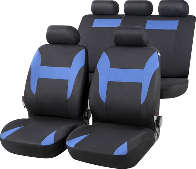 Walser Autositzbezug Nampa Komplett-set Blau Schwarz Sitzbezug