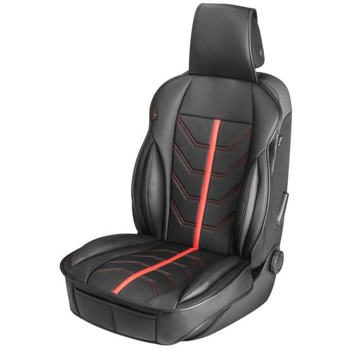 Pkw Sitzauflage Kimi, Auto-sitzaufleger Im Rennsportdesign Schwarz/rot
