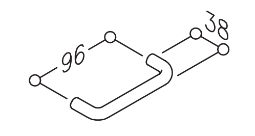 Möbelgriff 75.1.96 Normbau - Nylon - Achsmaß 96 Mm - Ø 12mm - Weiß 19 - 307210