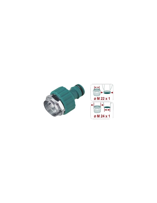 Wasserhahn-adapter Küche Männlich 22/1 Weiblich 24/1 Sc - Raco Expert