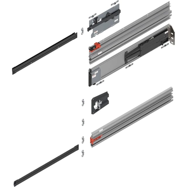 Blum Revego Uno Pocketschienen, Laufschienen Set 500mm, Rechts