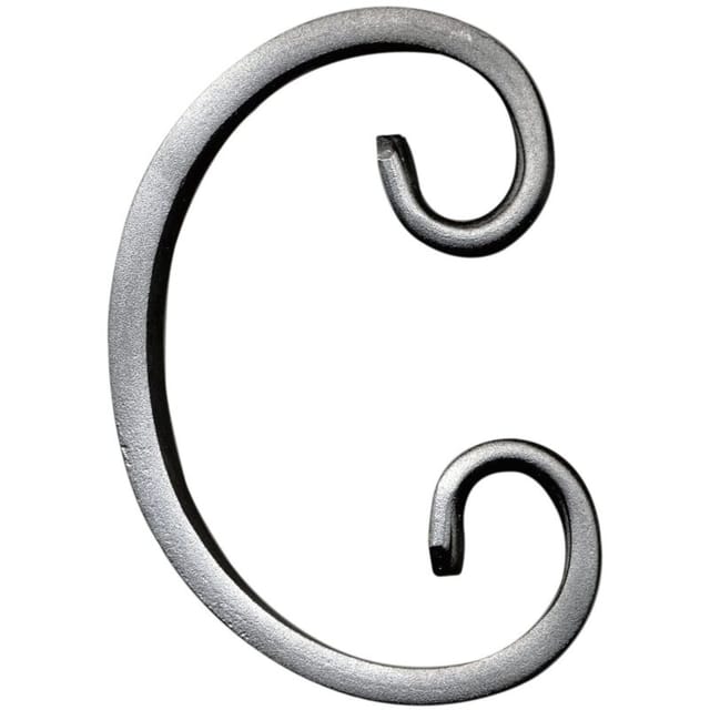Iam Design - Geländerstab Element C-schnecke 70x105mm - Stabspitze Für Treppengeländer, Schmiedeeisen