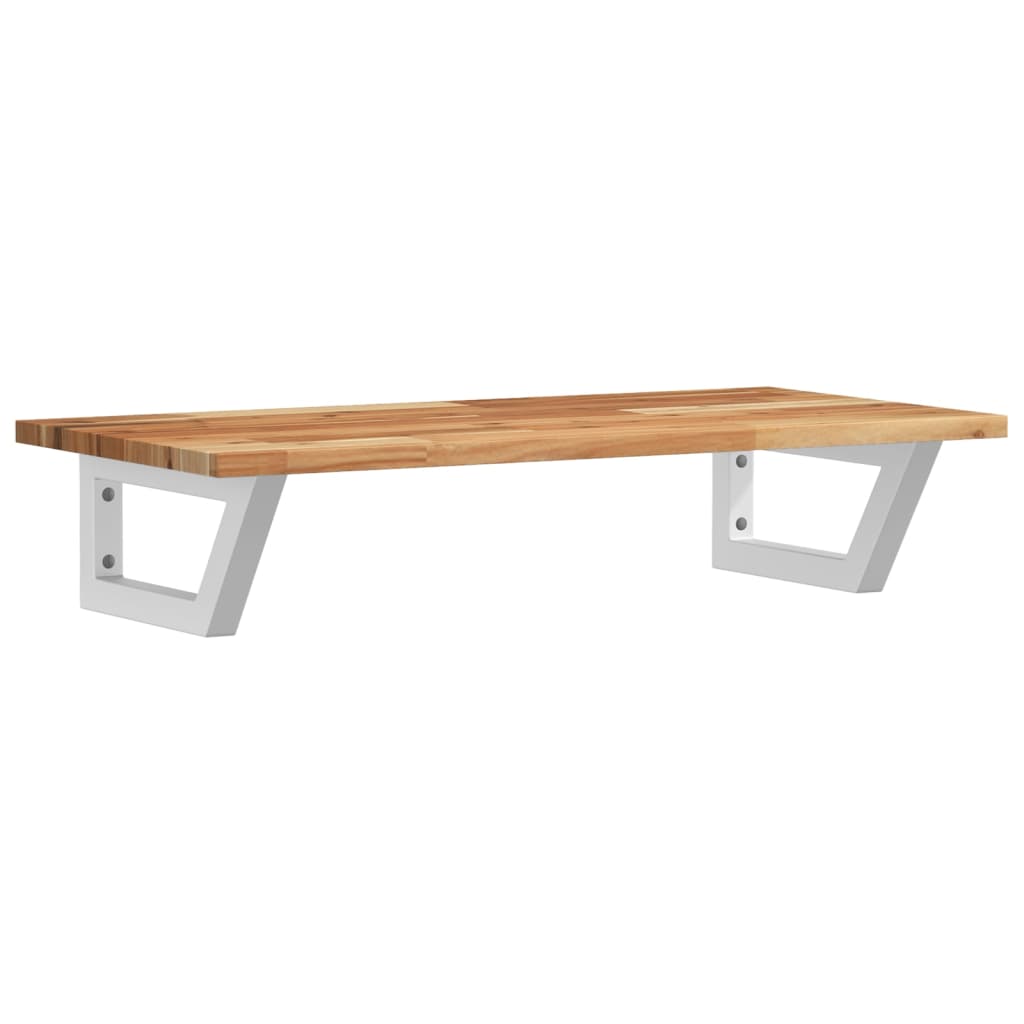Waschbeckenregal Wandmontage Stahl Und Akazienholz Vidaxl