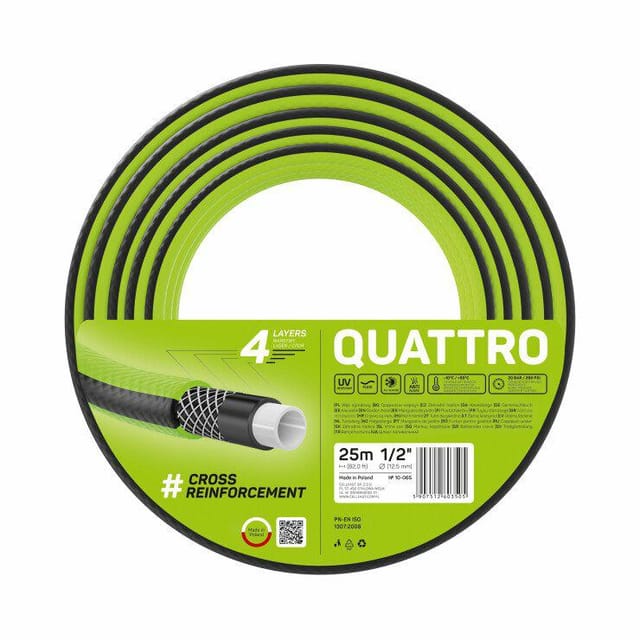 Cellfast Quattro Gartenschlauch 65 Meter 4 Schichten Langlebig