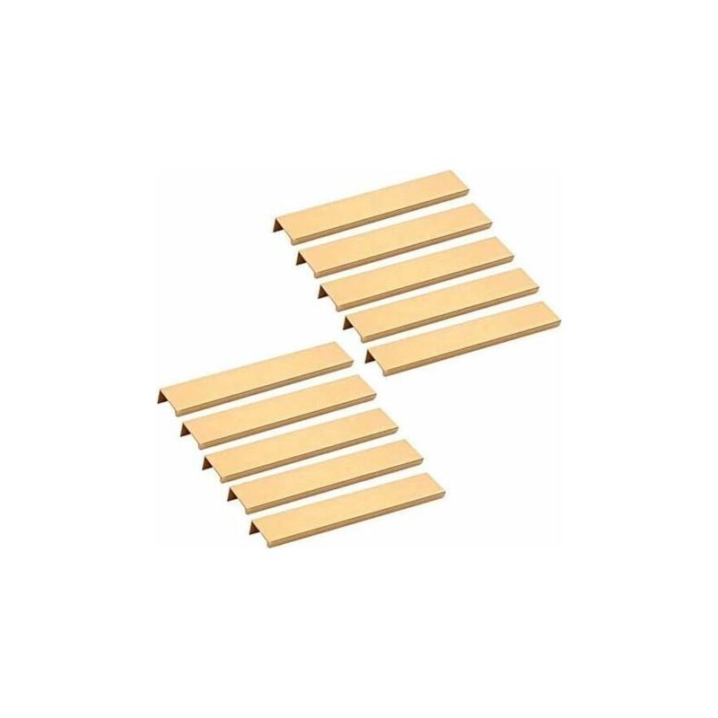10pcs Poignée Invisible Meuble -or Poignée D’armoire De Cuisine Meuble Tiroir 160mm--trimec
