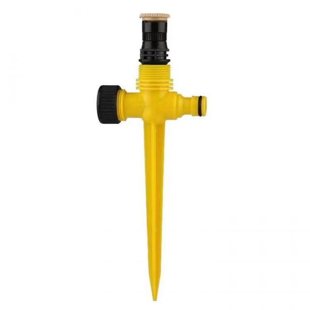 4er-pack Rasensprenger, 360° Drehbarer Gartensprinkler, Gartensprenger, Automatisches Bewässerungssystem Mit Verstellbarem Sprinkler (gelb)